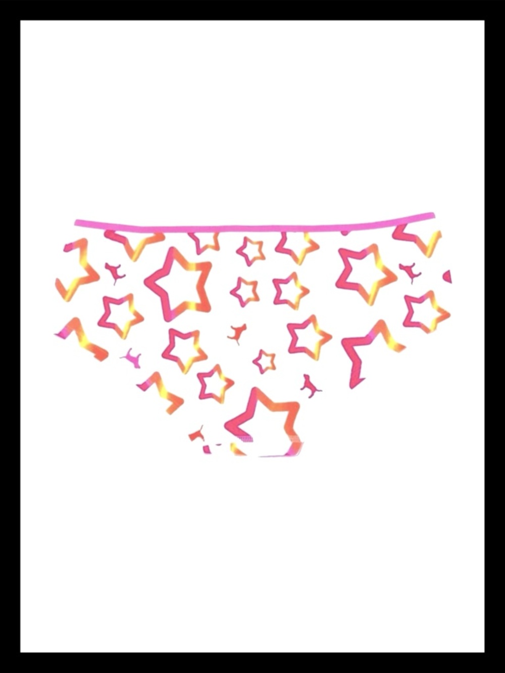 💕ⓅⒾⓃⓀ ⓋⓈ VINTAGE/RARE/HTF Extra Low Rise Hipster Floating Star Panties ✨NWT💕